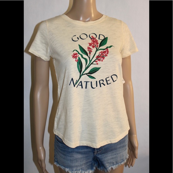 OLD NAVY GOOD NATURED YELLOW TEE NWT💚 - Picture 5 of 16